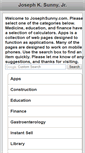 Mobile Screenshot of josephsunny.com